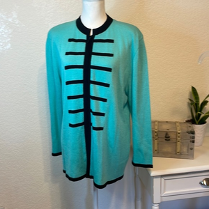 San Remo Vintage sweater‎ XL Agua/Black
